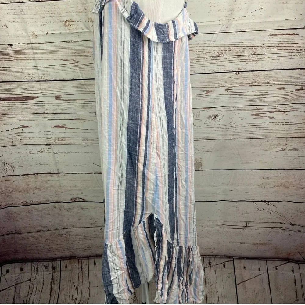 Xirena Rumer Rainbow Stripe Ruffle Dress - Picture 3 of 10